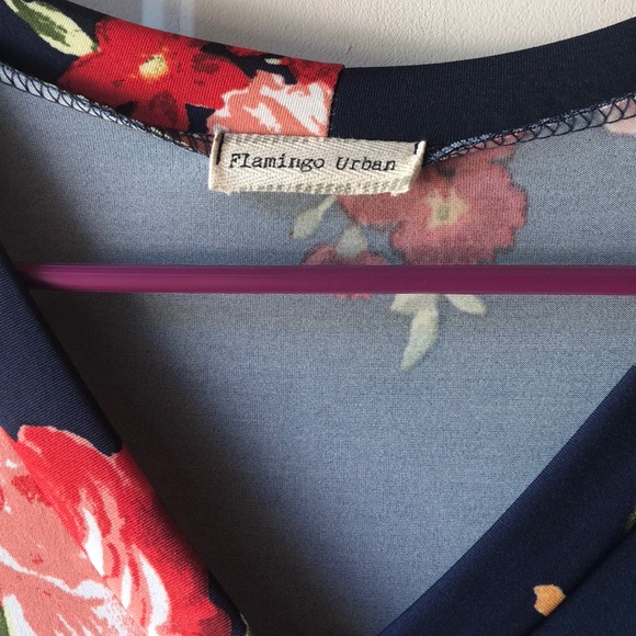 Navy floral dress - Picture 2 of 5